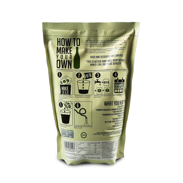 Make Your Own 30 Bottle Red Wine Kit