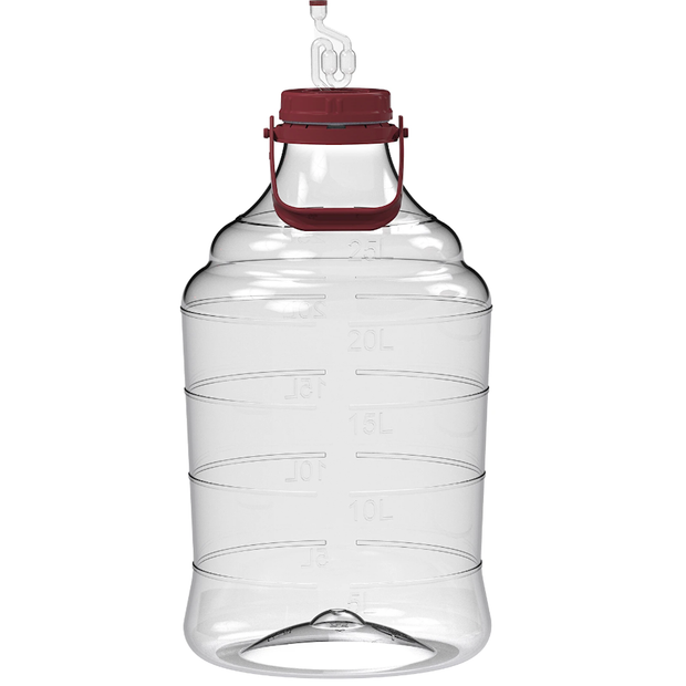 25ltr Clear PET Fermenter with 4" Cap