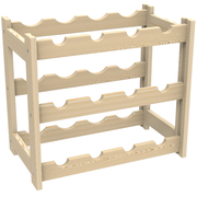 Pine Wine Rack - 12 Bottles