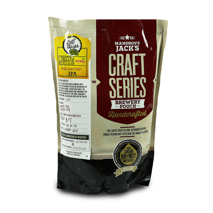 Mangrove Jacks Craft Series 40 Pints Pink Grapefruit IPA + Beer Enhancer 1