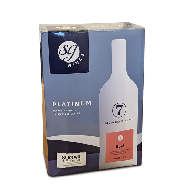 Solomon Grundy Platinum 30 Bottle 7 Day Rosé Wine Kit - Rosé