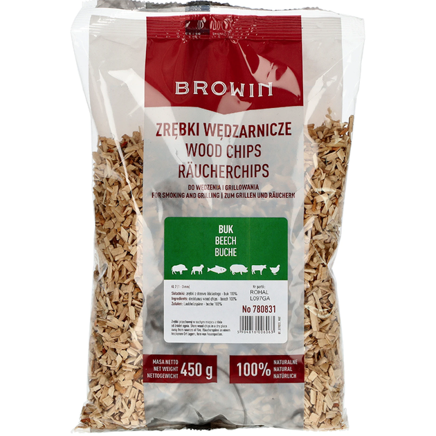 Smoker Wood Chips - Beech, 450 g, class 2