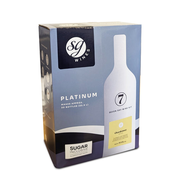 Solomon Grundy Platinum 30 Bottle 7 Day White Wine Kit - Chardonnay