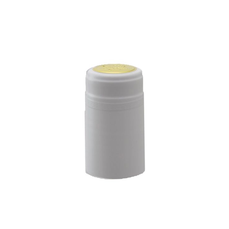 PVC Shrink Caps - White (30 Pack)