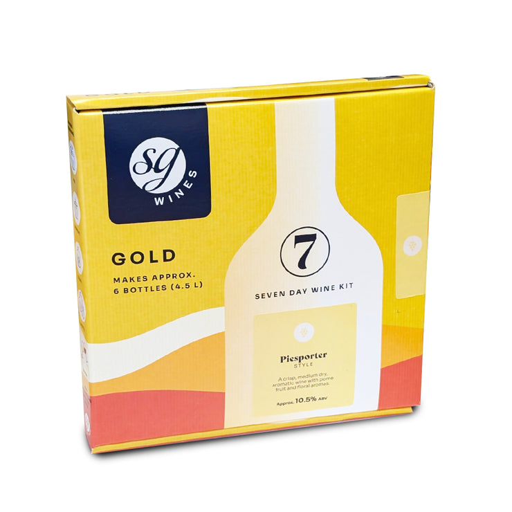 SG Wines Gold 6 Bottle 7 Day White Wine Kit - Piesporter