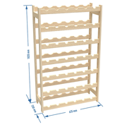 Pine Wine Rack - 42 Bottles