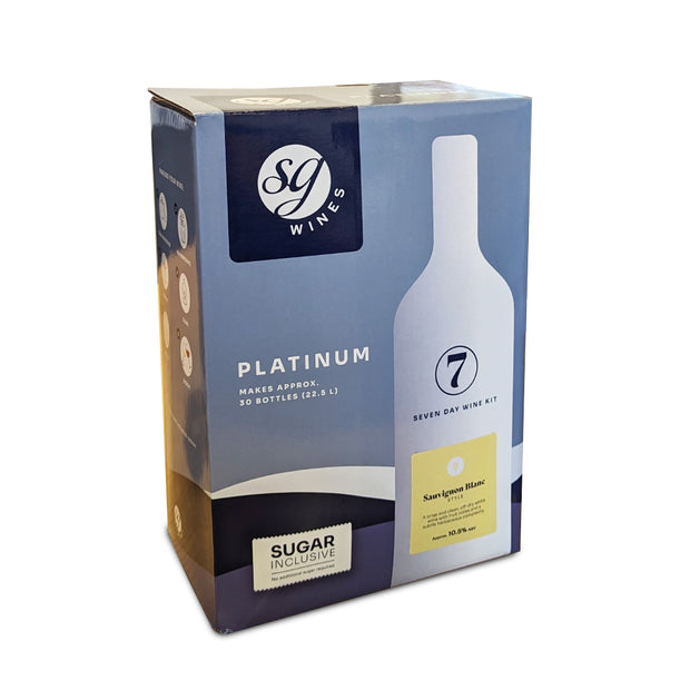 Solomon Grundy Platinum 30 Bottle 7 Day White Wine Kit - Sauvignon Blanc