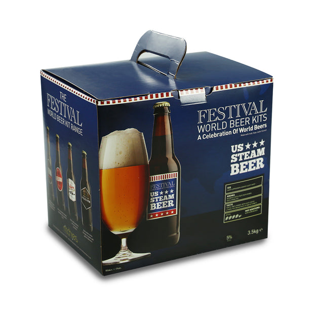 Festival 40 Pint Home Brew Beer Kit - US Steam Beer