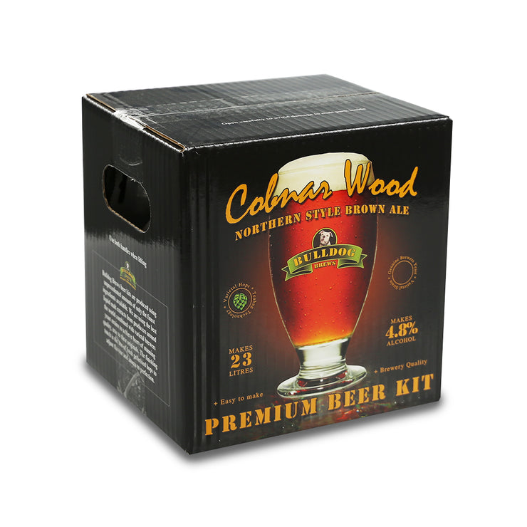 Bulldog Brews ABV 4.8% 40 Pint Beer Kit - Cobnar Wood Northern Style Brown Ale