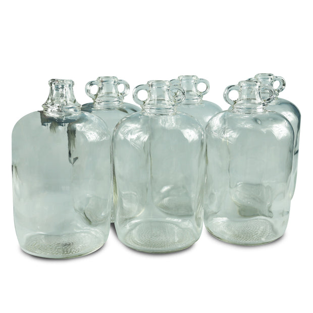 6 x 5ltr Glass Demijohns