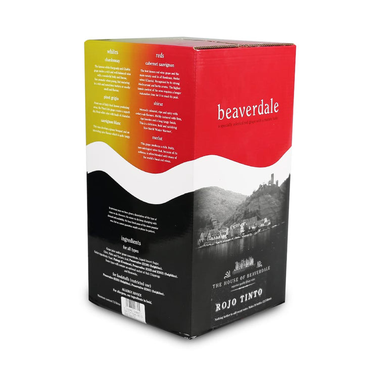 Beaverdale 23l 30 Bottle Red Wine Kit - Rojo Tinto