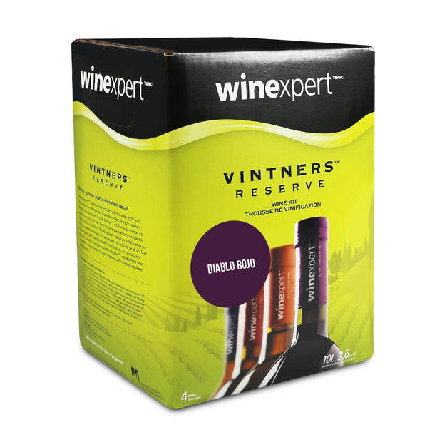 Winexpert Vintners Reserve 30 Bottle Red Wine Kit - Diablo Rojo - Brew2Bottle