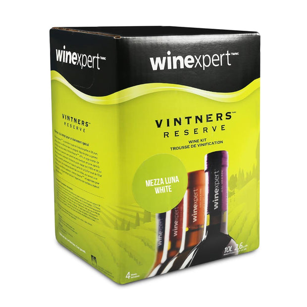 Winexpert Vintners Reserve 30 Bottle Red Wine Kit - Mezza Luna White - Brew2Bottle