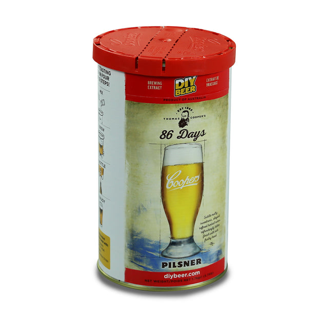 Coopers 40 Pint Beer Kit - 86 Days Pilsner