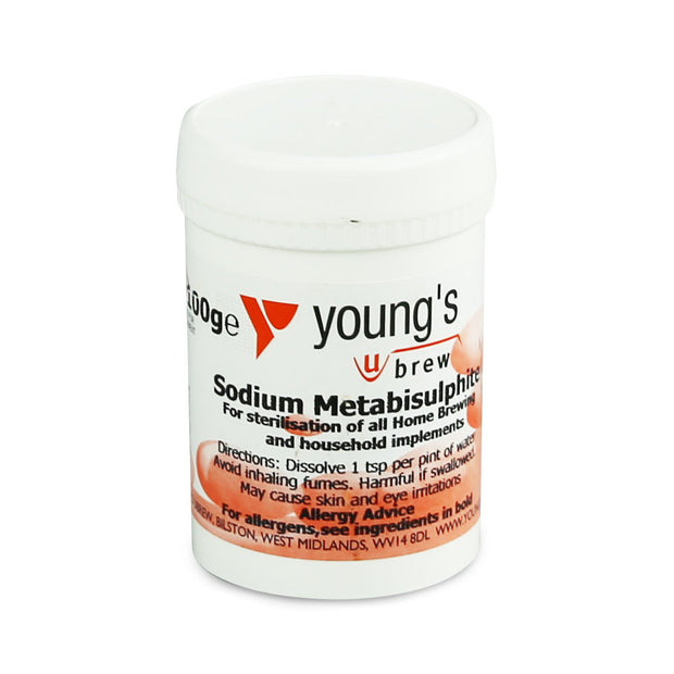 Young's Sodium Metabisulphite 100g - Brew2Bottle Home Brew