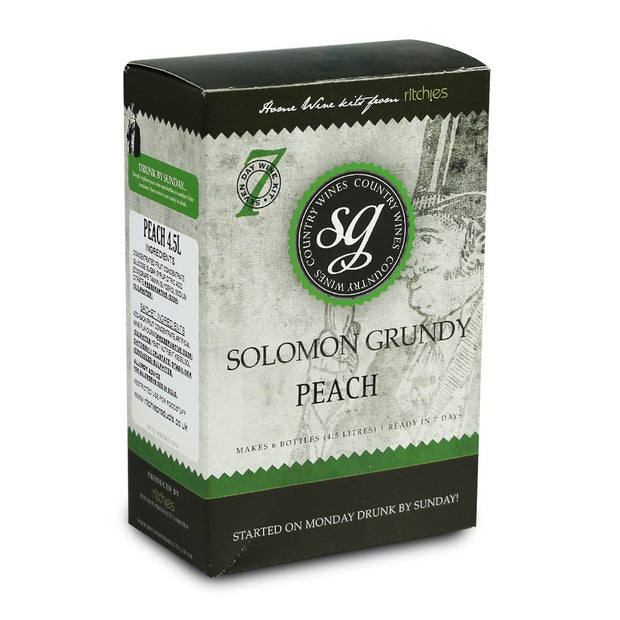 Solomon Grundy Country 6 Bottle 7 Day Wine Kit - Peach