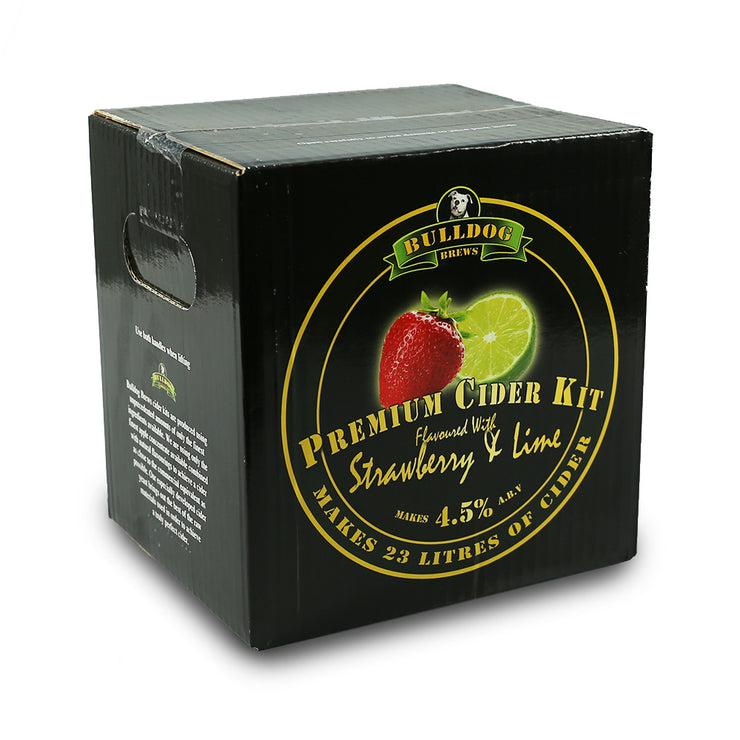 Bulldog Premium Cider ABV 4.5% 40 Pint Cider Kit - Strawberry & Lime