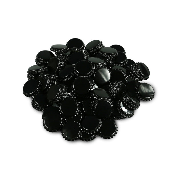 EasyBrew UK Black Crown Caps (200 Pack)