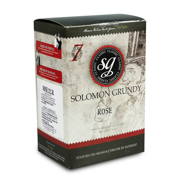 Solomon Grundy Classic 6 Bottle 7 Day Rose Wine Kit - Rose