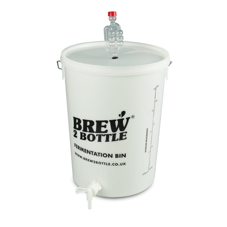 Brew2Bottle 25ltr Bored Bucket, Lid with Grommet, Airlock & Spigot Tap