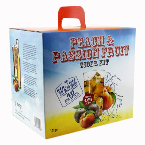 Youngs Premium 40 Pint Cider Kit - Peach & Passion Fruit - Brew2Bottle Home Brew