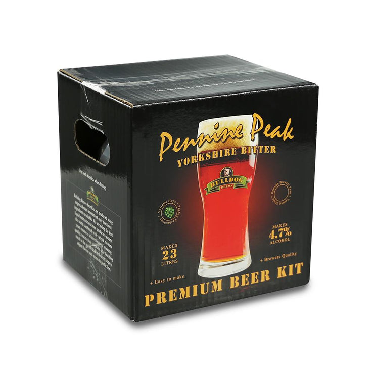 Bulldog Brews ABV 4.7% 40 Pint Beer Kit - Pennine Peak Yorkshire Bitter - Brew2Bottle Home Brew