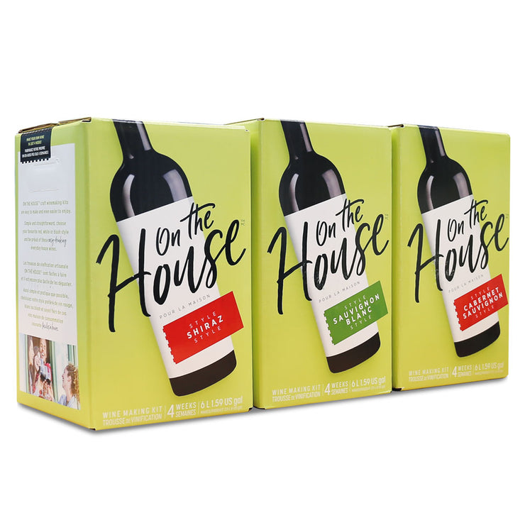 On The House 30 Bottle Wine Kits