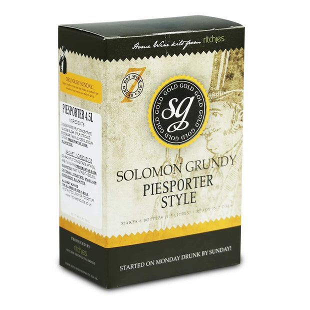 Solomon Grundy Gold 6 Bottle 7 Day White Wine Kit - Piesporter