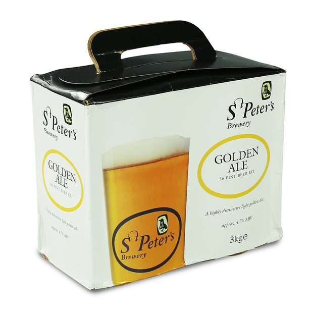 St Peters ABV 4.7% 36 Pint Beer Kit - Golden Ale - Brew2Bottle Home Brew
