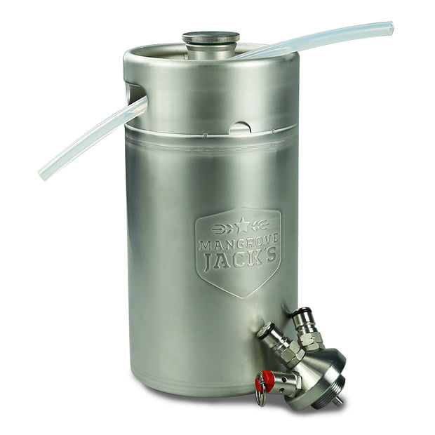 Mangrove Jacks Mini Keg 3L with Ball Lock Cap & Diptube - Brew2Bottle Home Brew