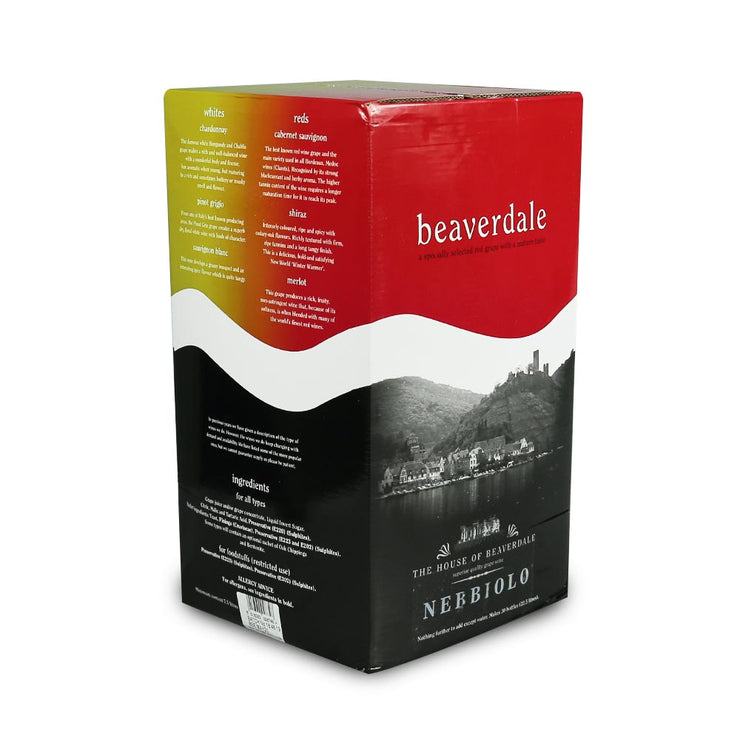 Beaverdale 23l 30 Bottle Red Wine Kit - Nebbiolo