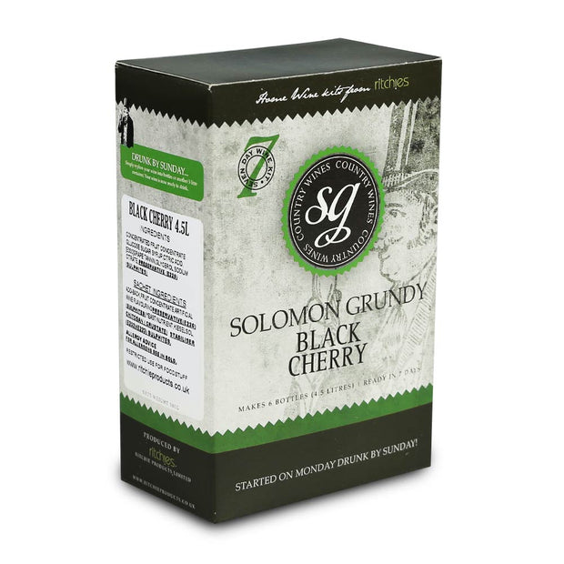 Solomon Grundy Country 6 Bottle 7 Day Wine Kit - Black Cherry