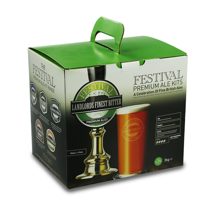Festival 40 Pint Home Brew Beer Kit - Landlords Finest Bitter