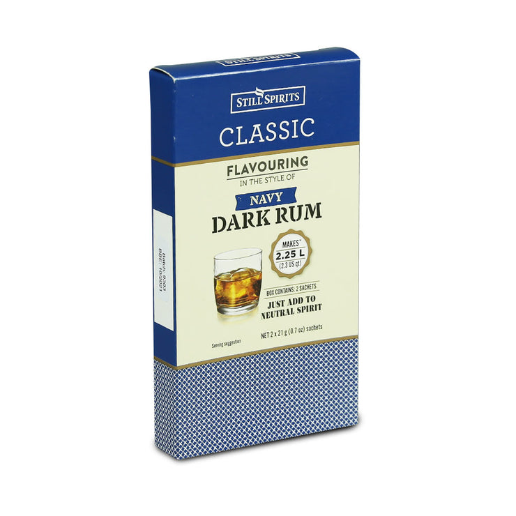 Still Spirits 2.25 Litre Twin Sachet Classic Flavouring - Navy Dark Rum