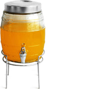 Barrel Beverage Dispenser With Stand - 5L