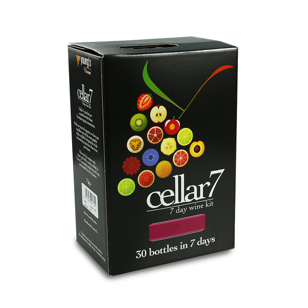 Cellar 7 Raspberry & Cassis 7 Day Red Wine Kit - 30 Bottle