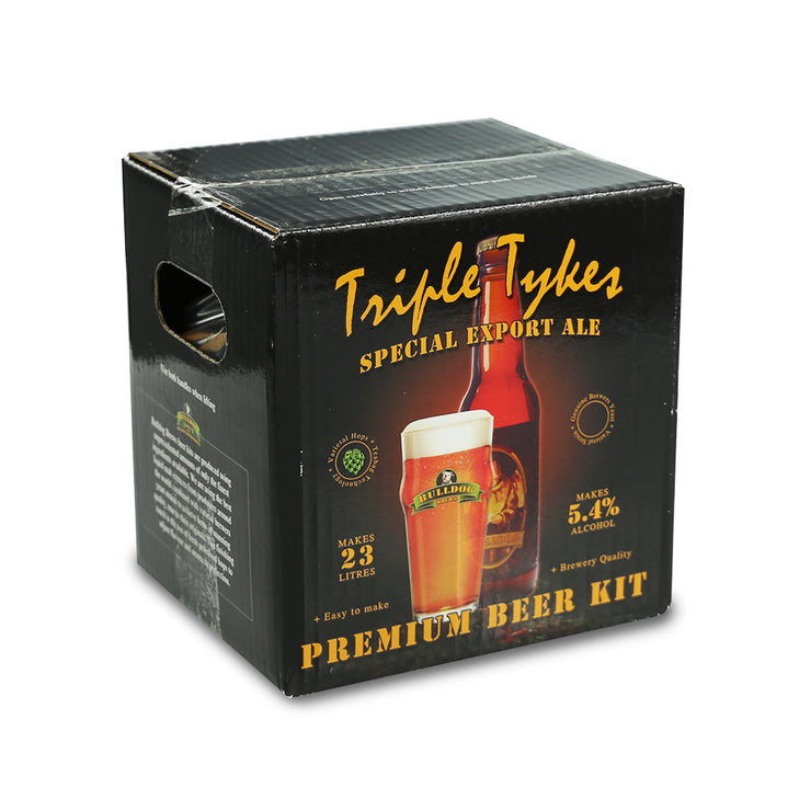 Bulldog Brews ABV 5.4% 40 Pint Beer Kit - Triple Tykes Special Export Ale
