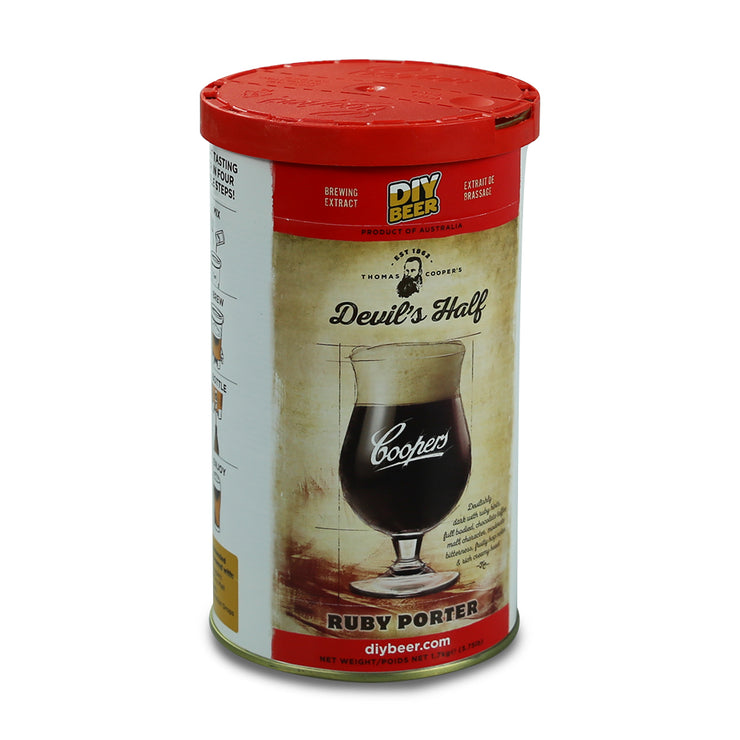 Coopers 40 Pint Beer Kit - Devils Half Ruby Porter