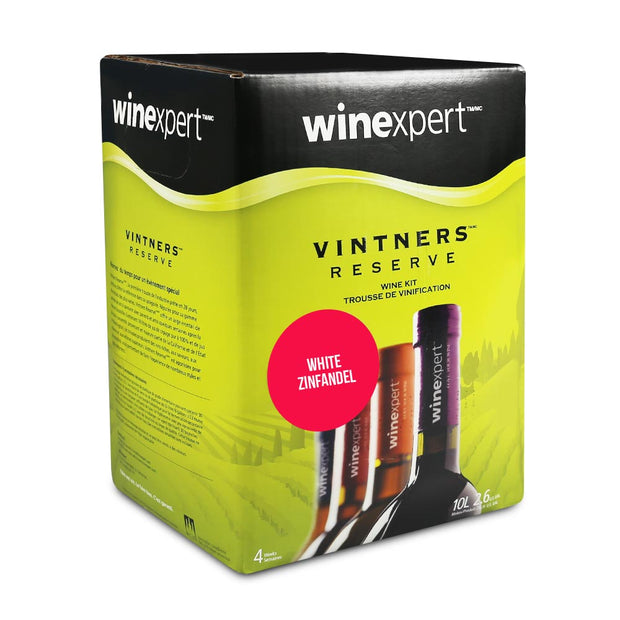 Winexpert Vintners Reserve 30 Bottle Rosé Wine Kit - White Zinfandel Rose