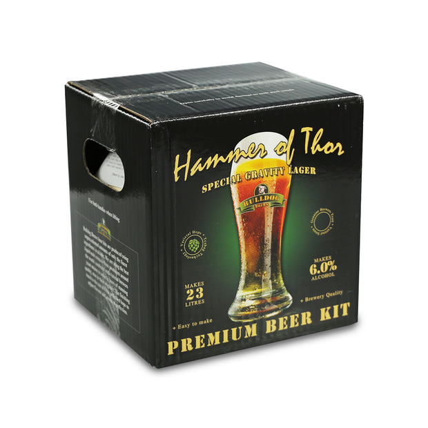 Bulldog Brews ABV 6.0% 40 Pint Beer Kit - Hammer Of Thor Special Gravity Lager