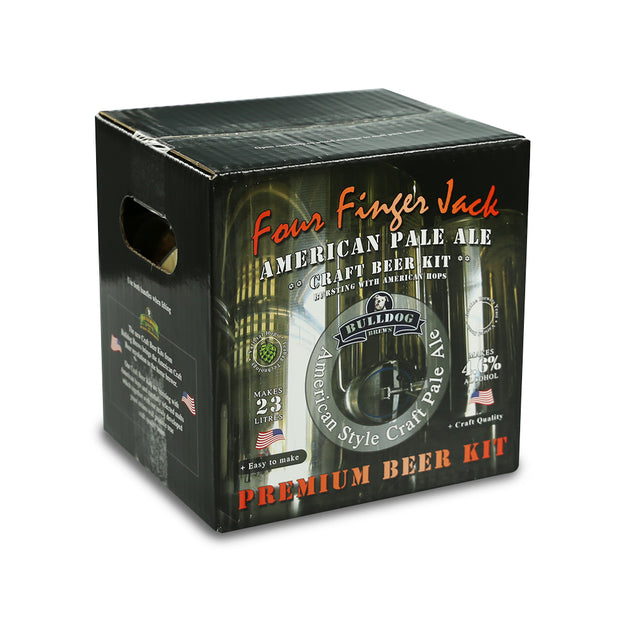 Bulldog Brews ABV 4.6% 40 Pint Beer Kit - Four Finger Jack American Pale Ale