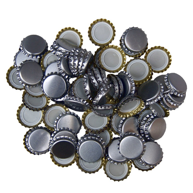 Silver Crown Caps (1000 Pack) - Brew2Bottle Home Brew
