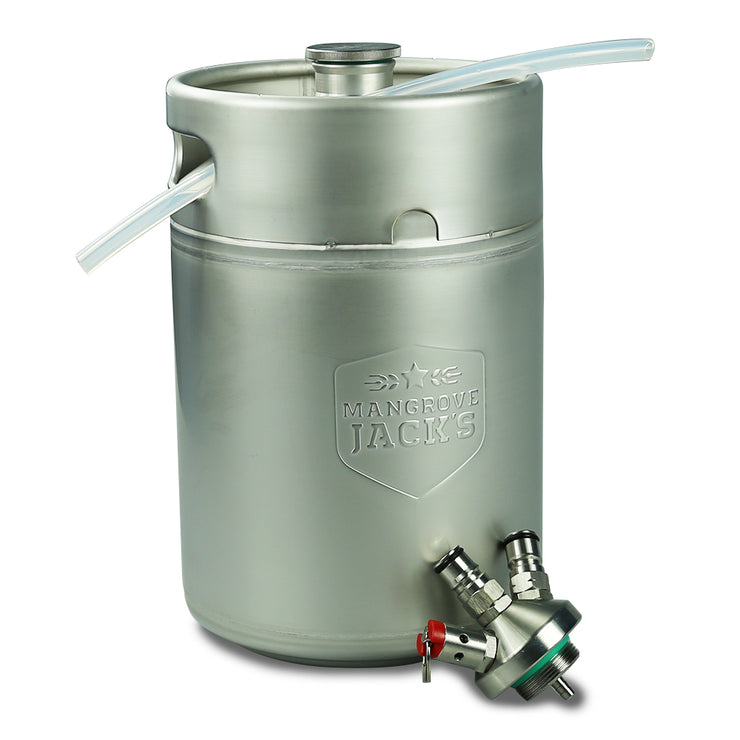 Mangrove Jacks Mini Keg 5L with Ball Lock Cap & Diptube - Brew2Bottle Home Brew