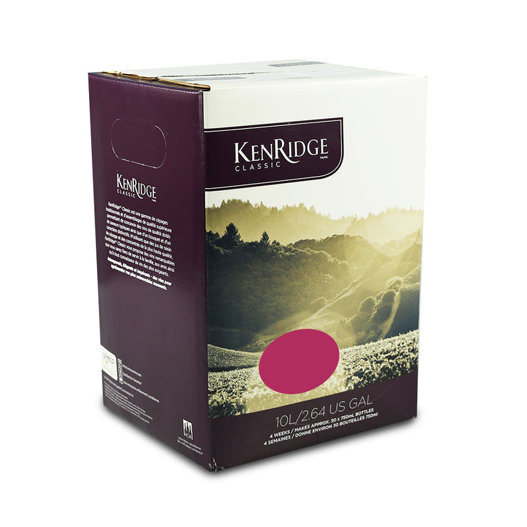 KenRidge Classic 30 Bottle 4 Week White Zinfandel Rosé Wine Kit