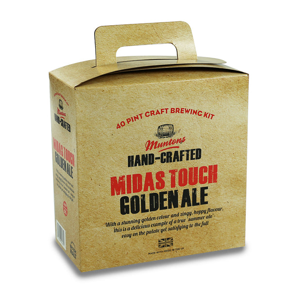 Muntons Hand Crafted 40 Pint Beer Kit - Midas Touch Golden Ale