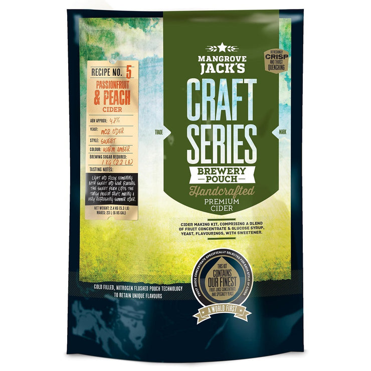 Mangrove Jacks Craft Series Passion Fruit & Peach Cider Kit