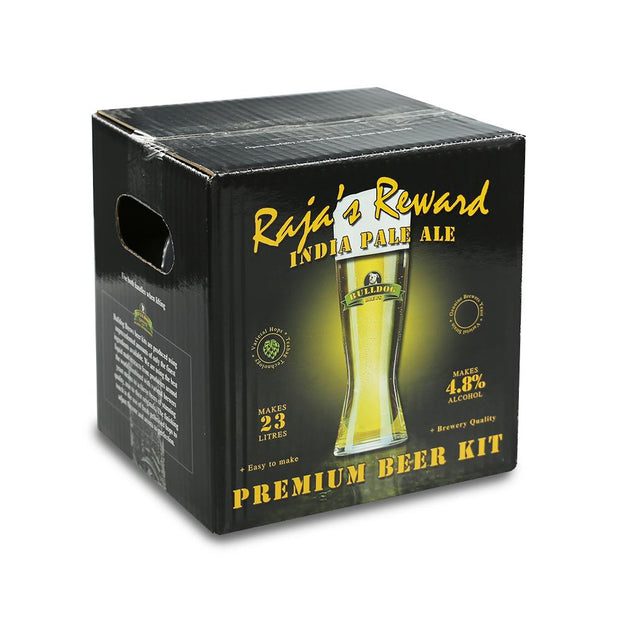 Bulldog Brews ABV 4.8% 40 Pint Beer Kit - Raja's Reward India Pale Ale - Brew2Bottle Home Brew