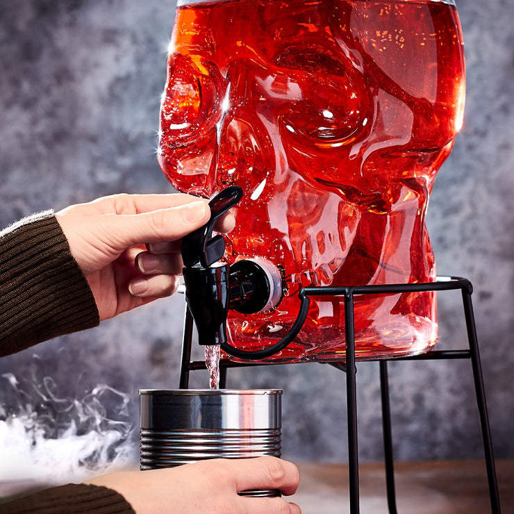 Skull Drinks Dispenser With Stand - 3.5L